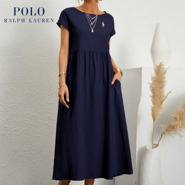 [Ralph Lauren] Loose cotton and linen dress