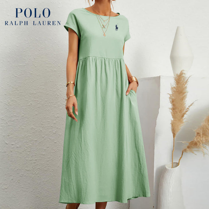 [Ralph Lauren] Loose cotton and linen dress