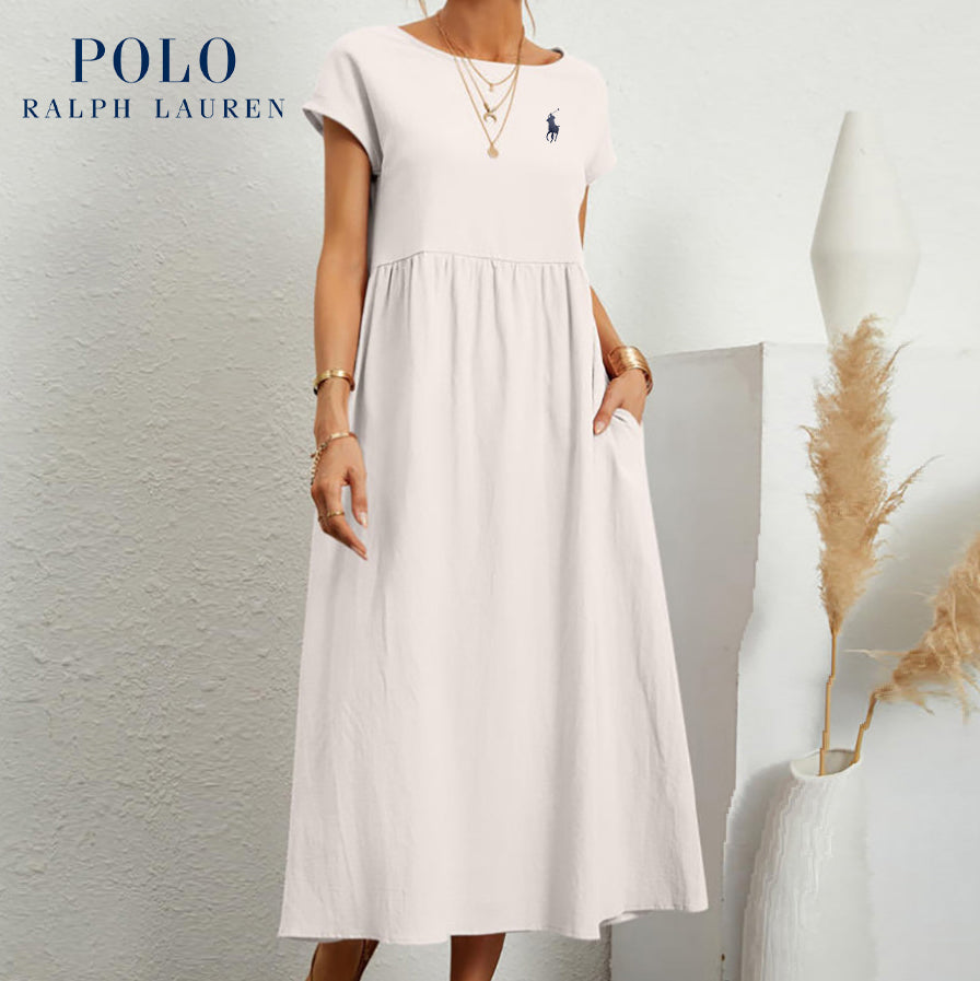 [Ralph Lauren] Loose cotton and linen dress