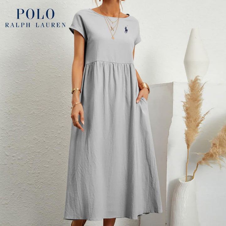 [Ralph Lauren] Loose cotton and linen dress
