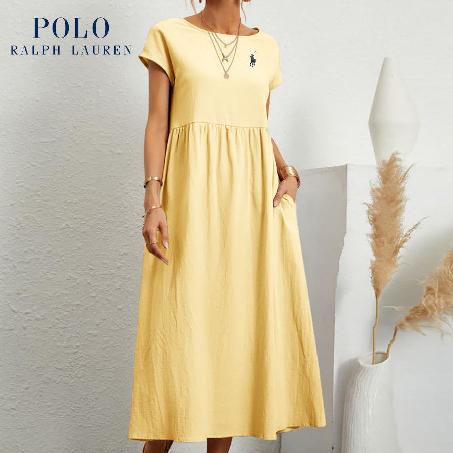 [Ralph Lauren] Loose cotton and linen dress