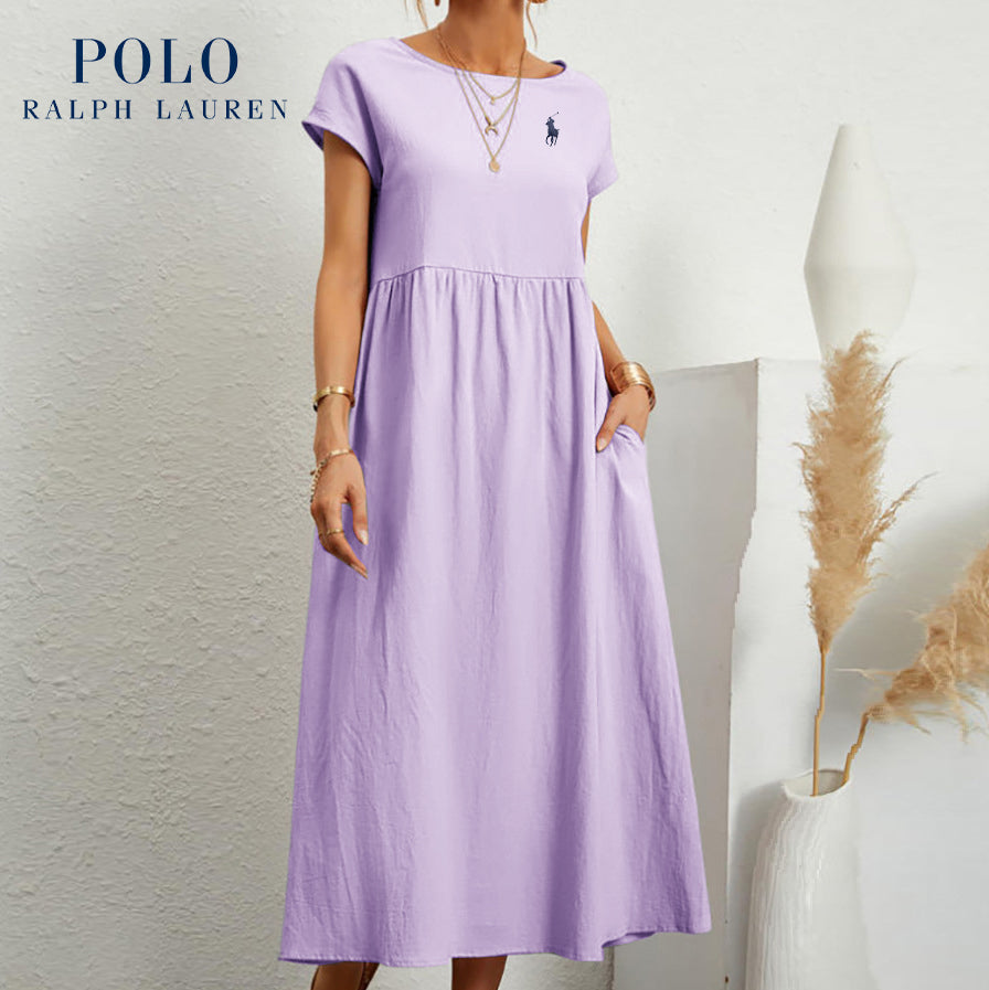 [Ralph Lauren] Loose cotton and linen dress