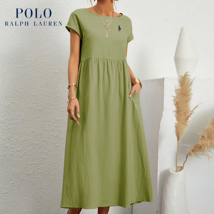[Ralph Lauren] Loose cotton and linen dress