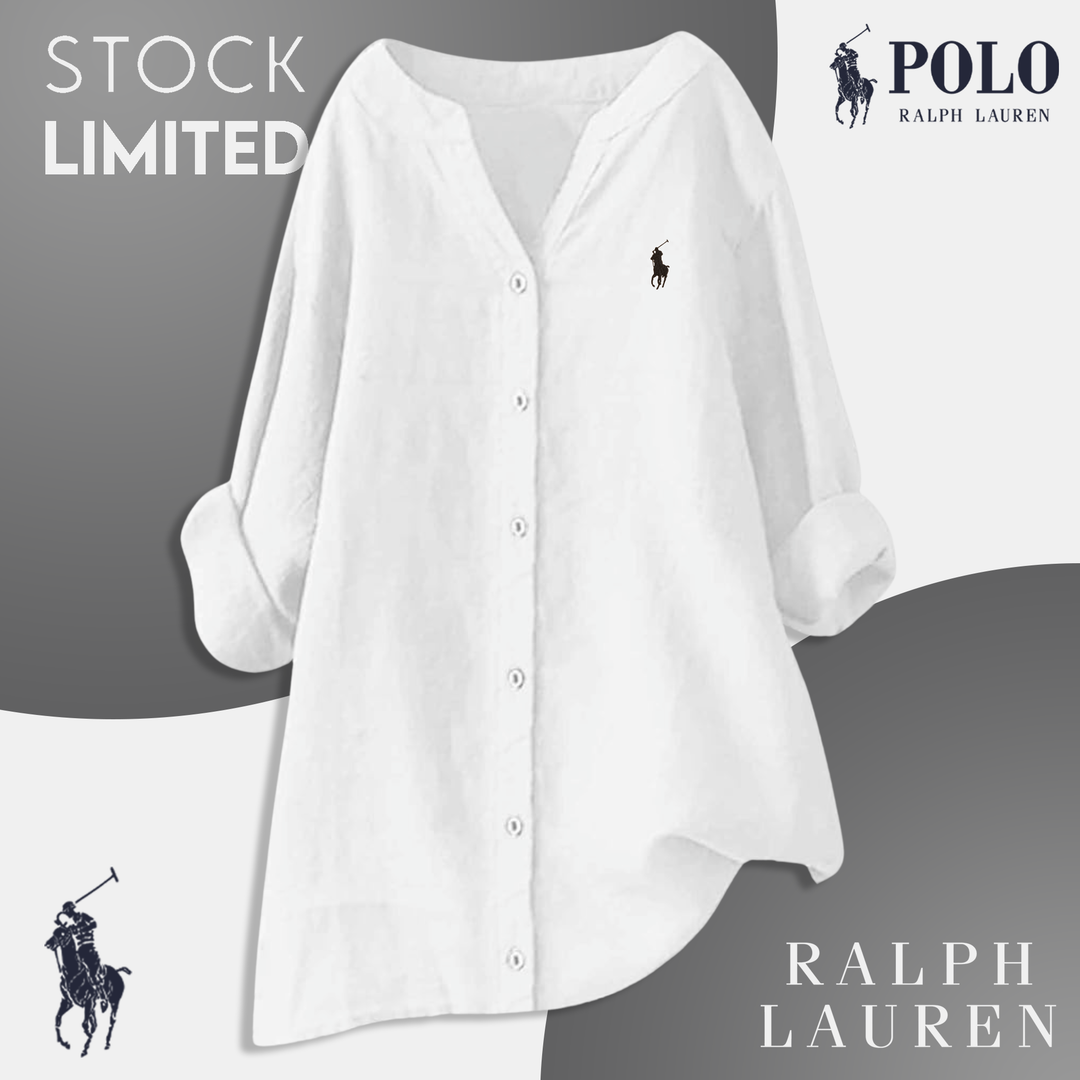 RL Classic Loose Linen Blouse for Women – Multiple Colors